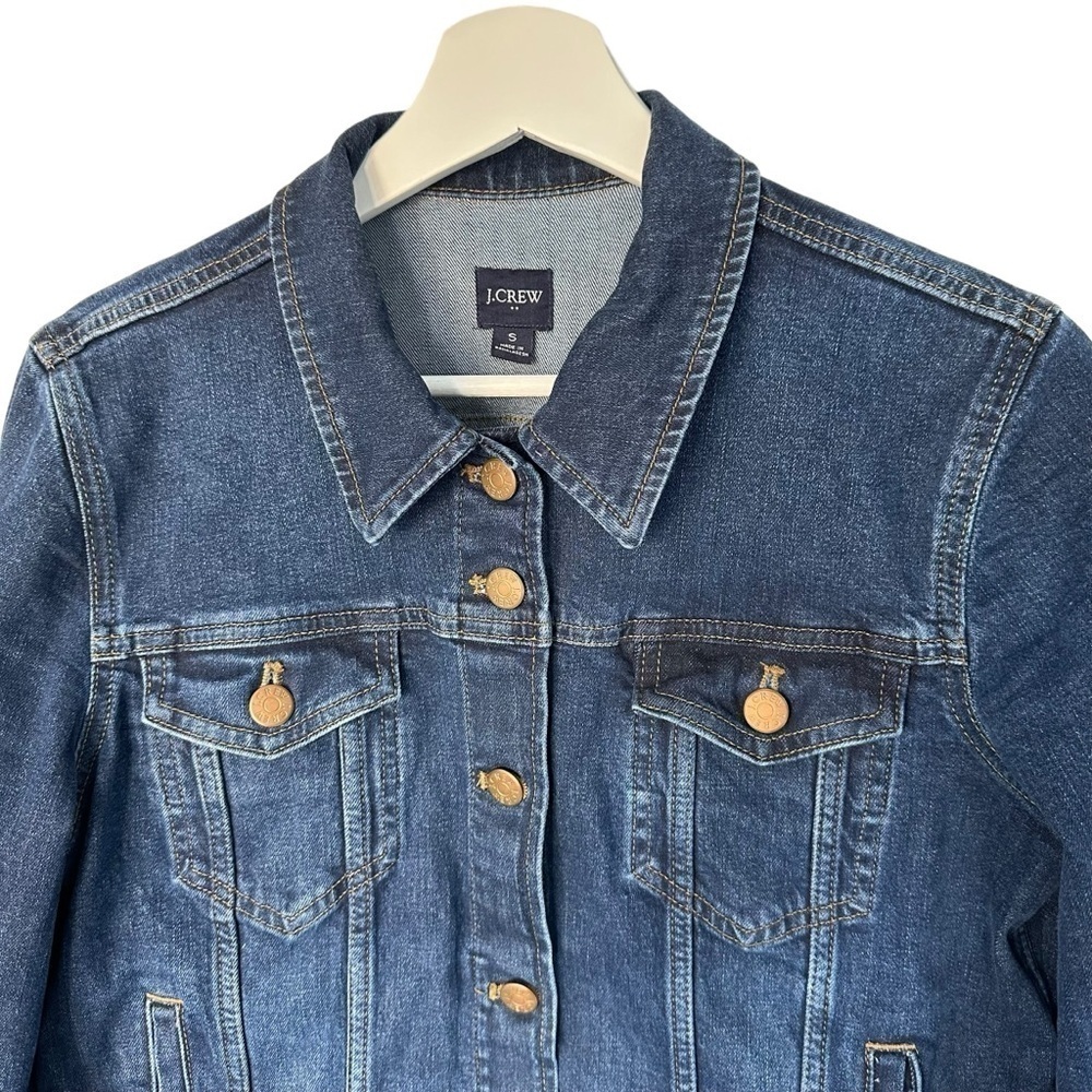 J.CREW BUTTON UP DENIM JEAN JACKET SIZE S - Picture 3 of 16
